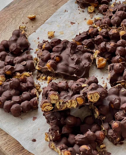 chocolate chickpea bark