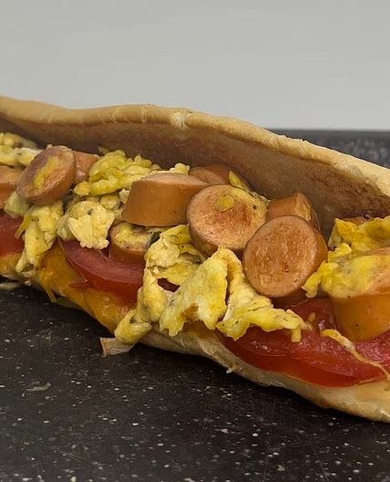 Sausage and egg breakfast sub