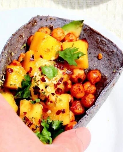 Mango Salsa & Chickpea Taco