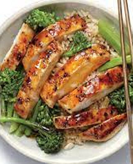 Lemon chicken teriyaki rice bowl recipe