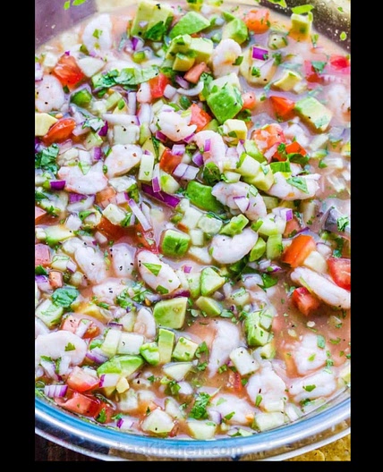 Ceviche (Shrimp cocktail) 