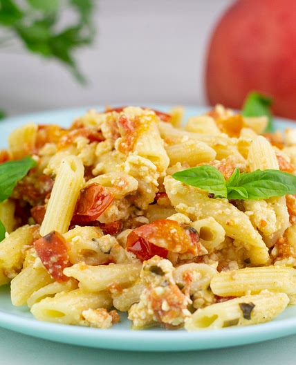 Healthy Baked Feta Pasta