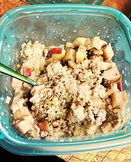 Apple Walnut Overnight Oats