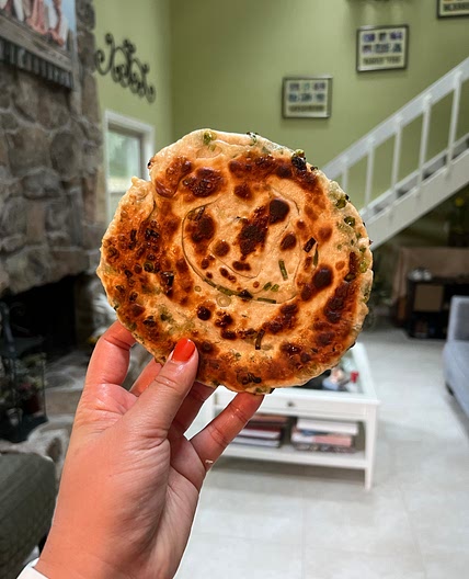 Flakey Scallion Pancakes