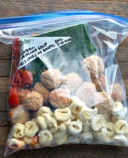 Turkey Meatball and Tortellini Soup