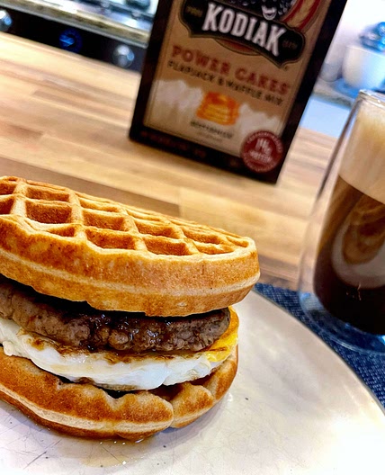 Power waffle sandwich 