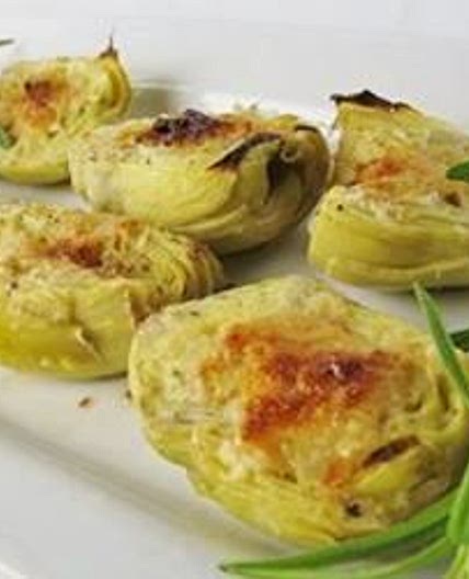 Artichoke Hearts Gratin