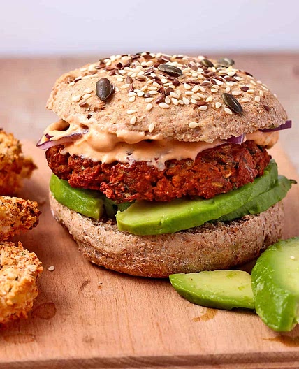 Easy Baked Vegan Tofu Burgers