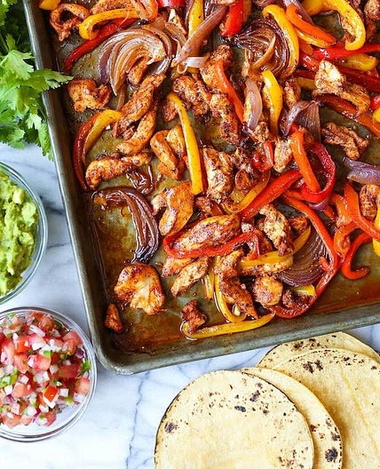 Sheet Pan Chicken Fajitas