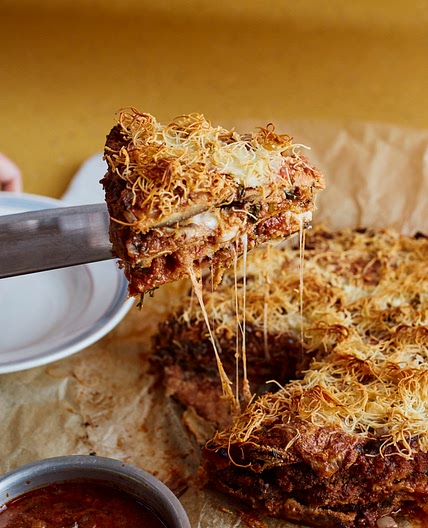 The Ottolenghi Test Kitchen’s Parmigiana Pie with Tomato Sauce