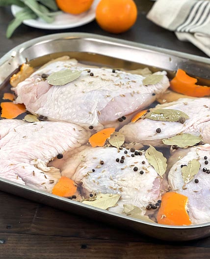 Easiest Way to Brine Turkey - Pieces!
