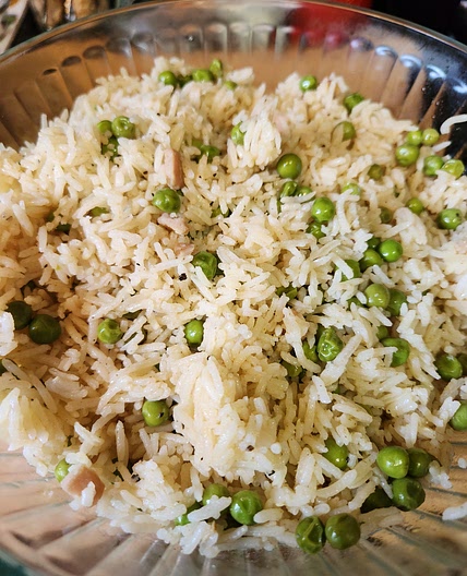 Pea and ham rice