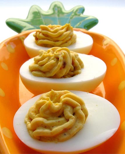 Bacon Cheddar Deviled Eggs