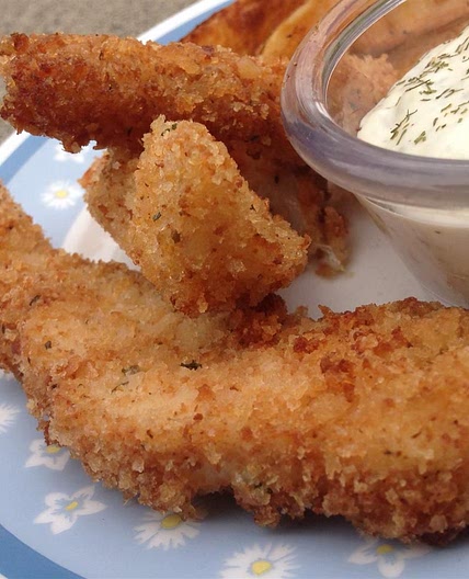 Light and Crispy Fried Halibut