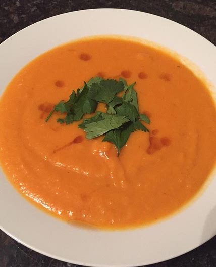 Spicy Sweet Potato and Coconut Soup