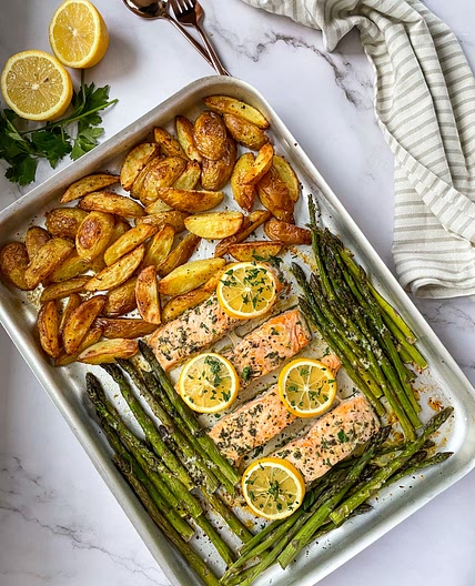 SHEET PAN BUTTER SALMON