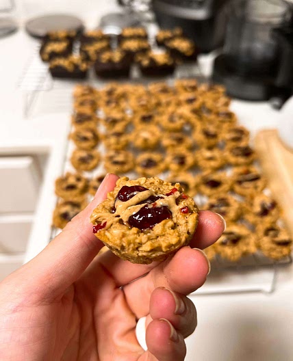 PB & Raspberry Jam Oat Cups