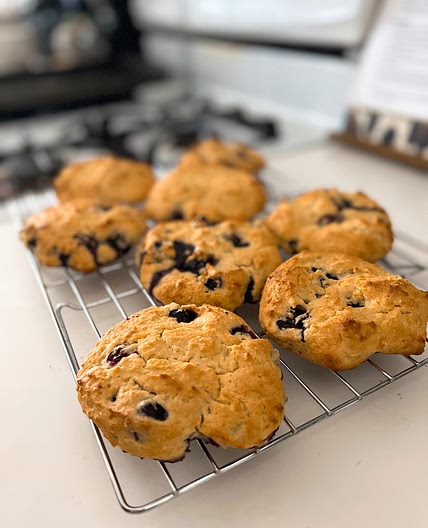 Blueberry lemon scones