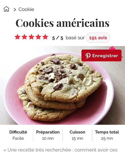 Cookies américains