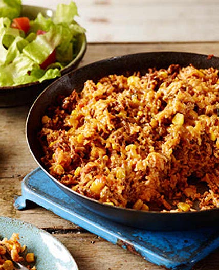 Beef Taco Rice Pan