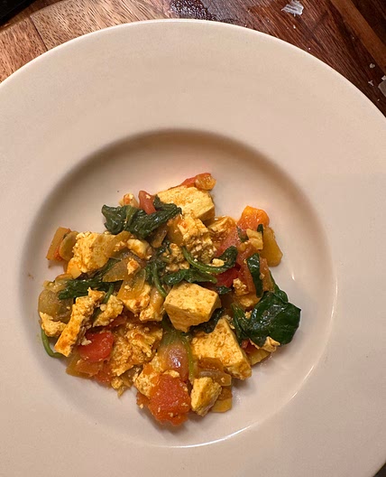 Caril de tofu