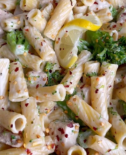 Lemon chicken alfredo