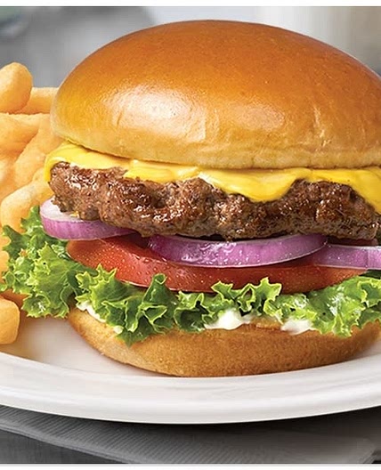 Burger and fries