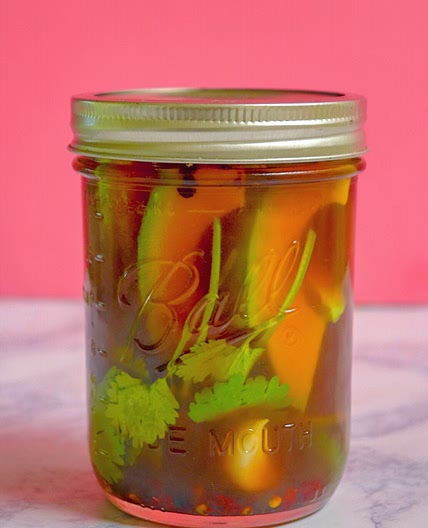 Avocado Pickles (with healthier brining liquid)