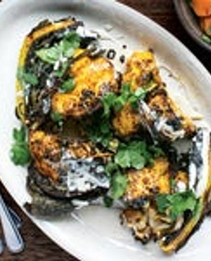 Spicy Roasted Cauliflower with Tahini