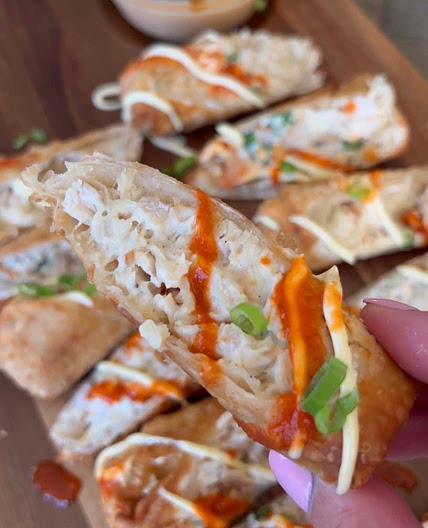 Chicken and Jalapeño egg rolls