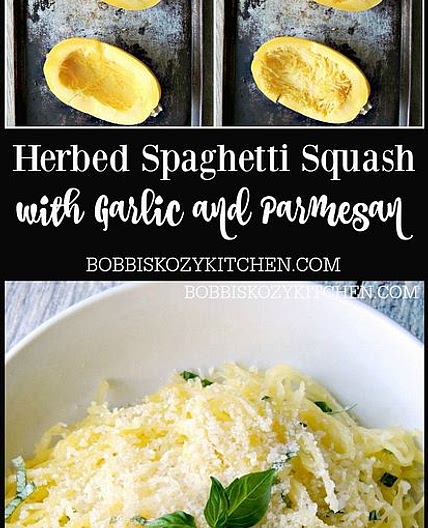 Herbed Spaghetti Squash with Garlic and Parmesan