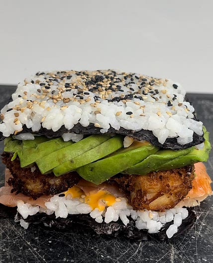 Crunchy sushi sandwich