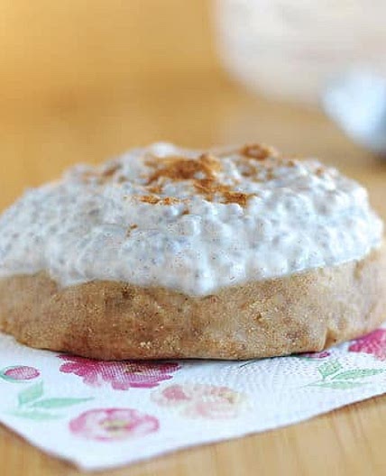 Overnight Cinnabuns with Chia 'Frosting'