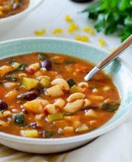 Minestrone Soup (Freezer/Vegetarian/Dairy Free)