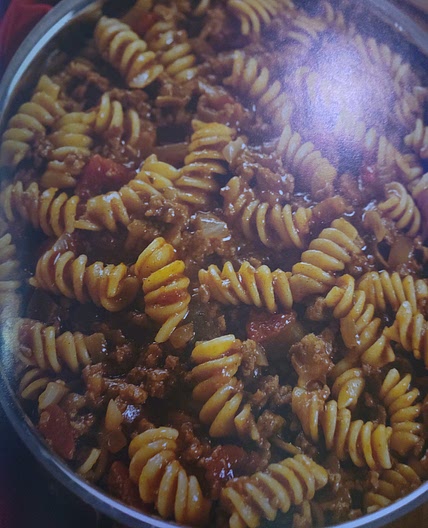 Swirly noodle taco skillet
