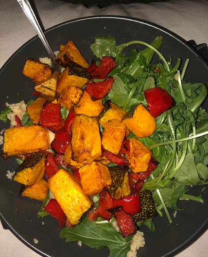 Roast vegetable couscous salad 