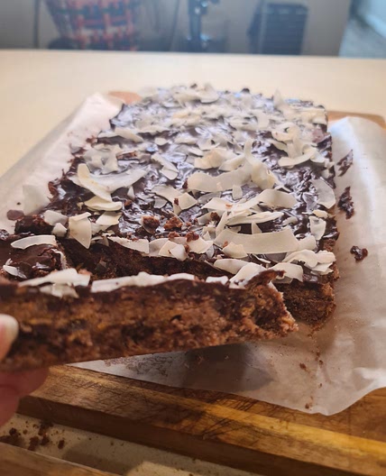 Chocolate cornflake slice
