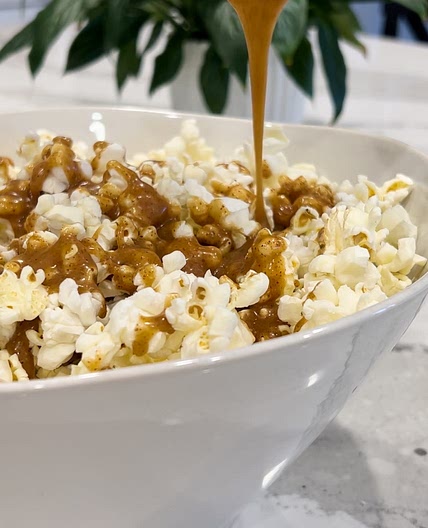 Honey Almond Butter Popcorn