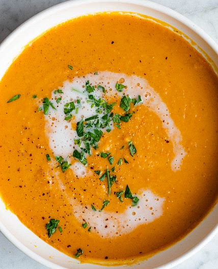 Healthy Sweet Potato Soup (Easy)
