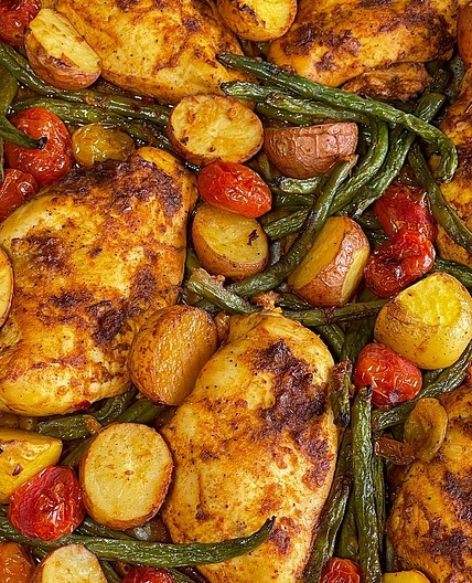 Sheet pan chicken and veggies
