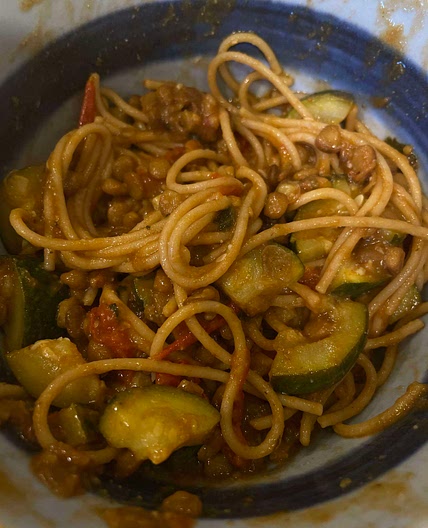 Mediterranean spaghetti 
