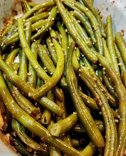 Garlic Green Beans — Buzzed Eats
