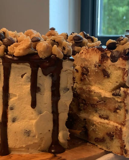 Cookie dough cake!