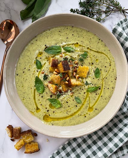 Roasted Courgette Soup