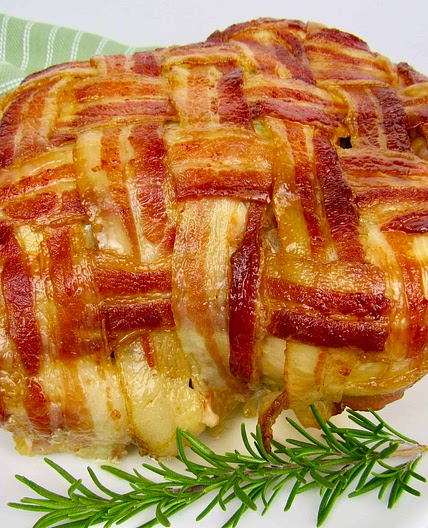 Bacon Wrapped Roasted Chicken