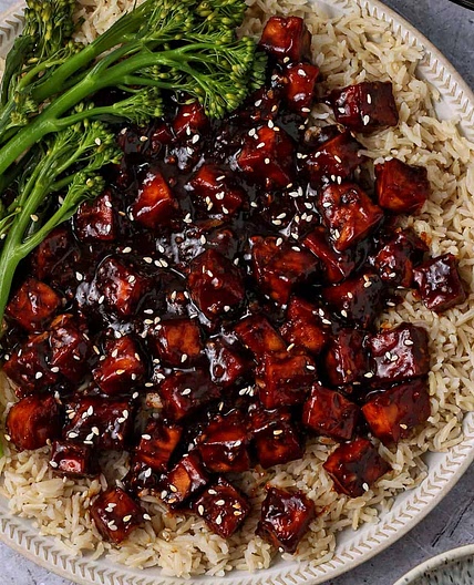 Crispy Vegan Mongolian Tofu