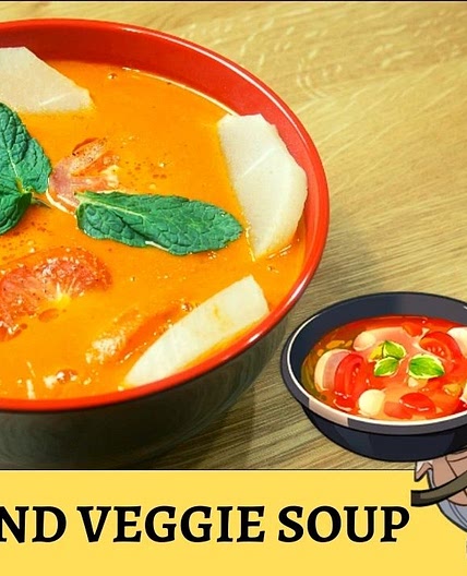 RADISH AND VEGGIE SOUP