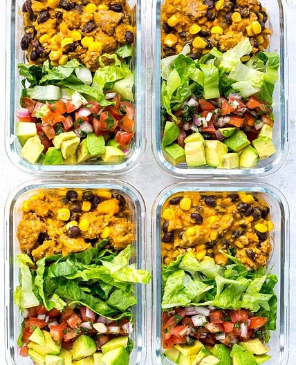 Meal Prep Instant Pot Taco Bowls