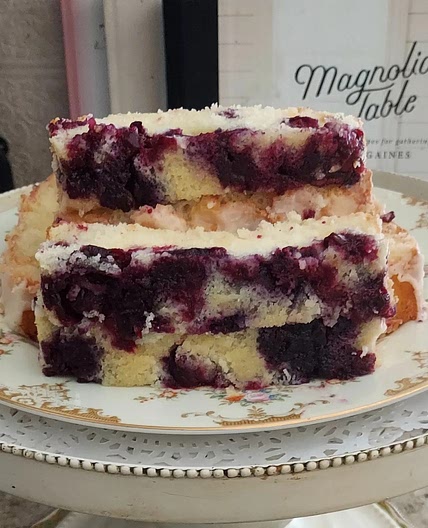 Blueberry lemon loaf cake
