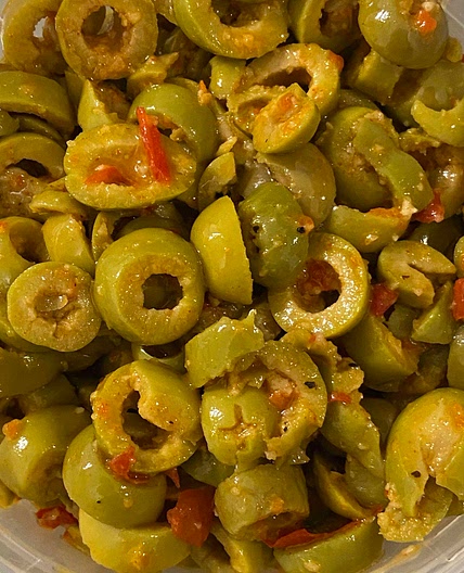 Spicy olives